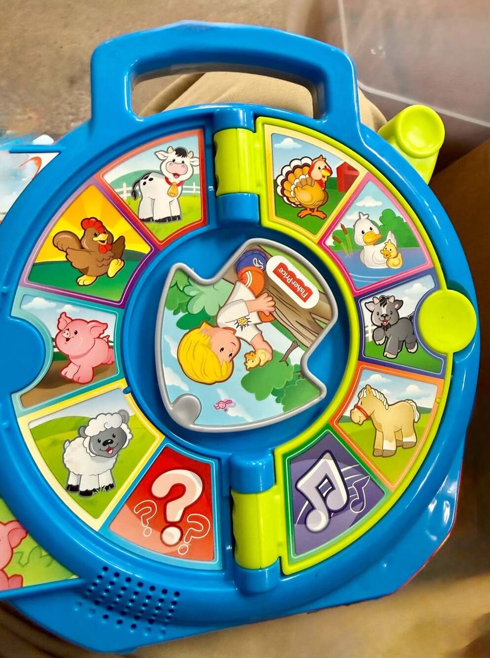 FisherPrice Lttl  Ppl World of Animals See 'n Say Toddler Musical Learning Toy